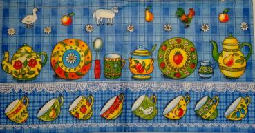 059 Dishes - 3 ply  (blue) - Ihr